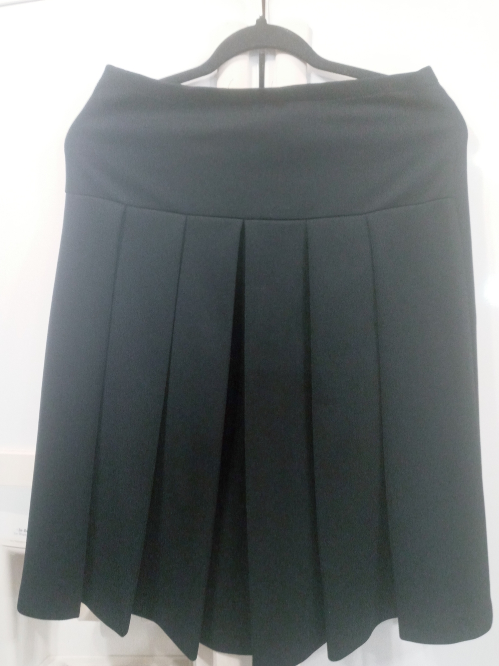 Vintage Dark Blue Pleated A-Line Women's Skirt